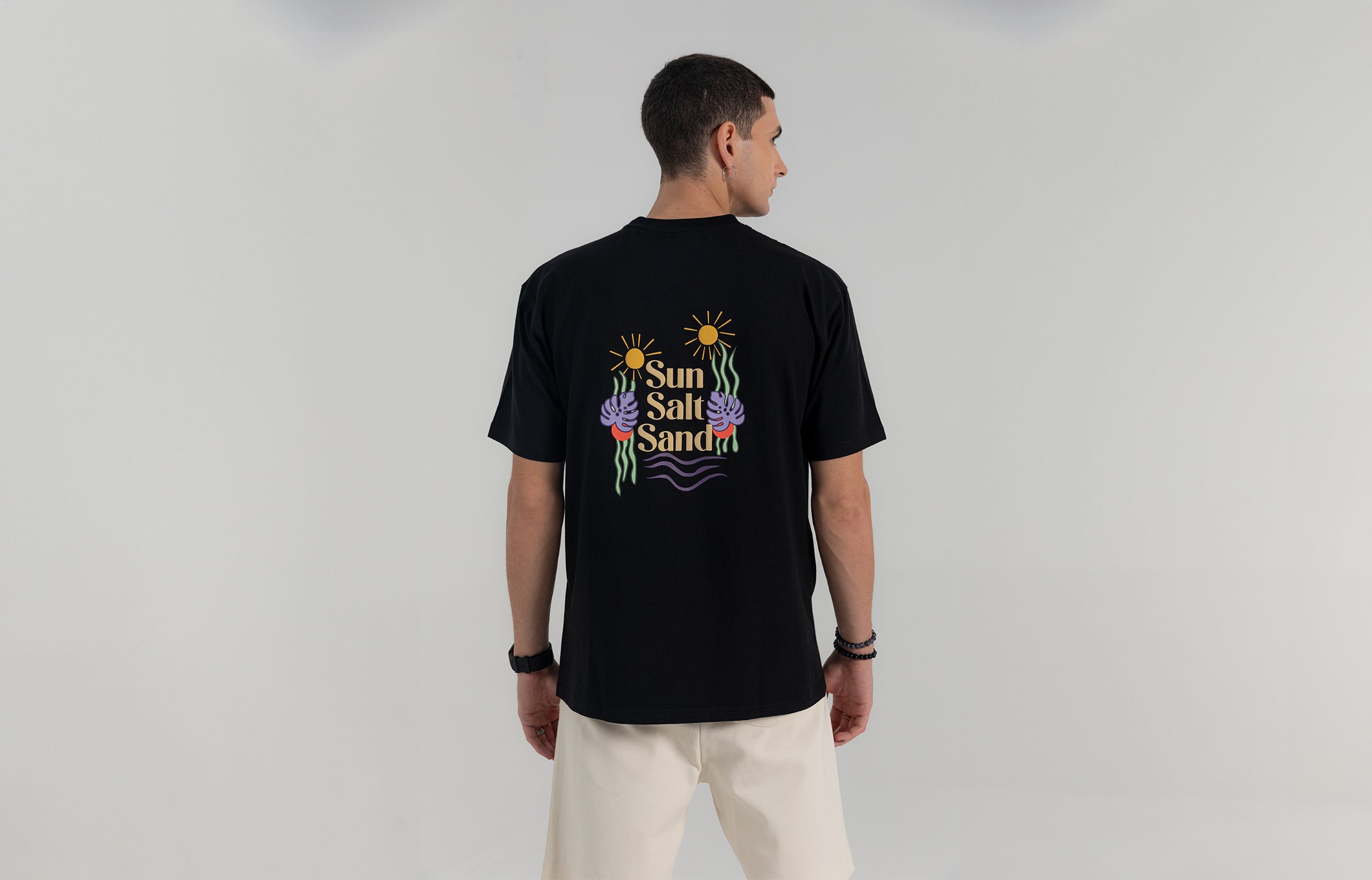 Sun, Salt and Sand Puff Print T-Shirt - Boxy Fit